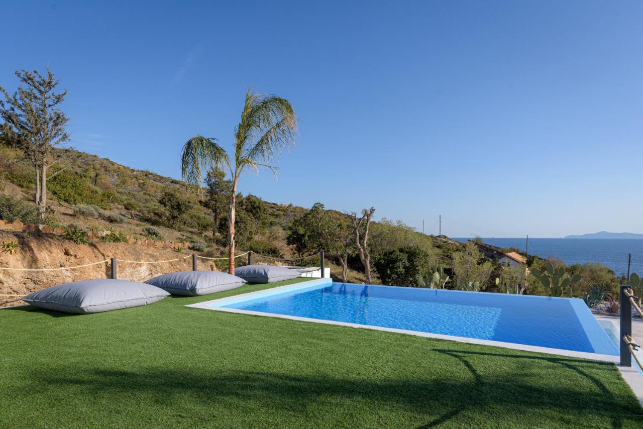 Sounio Black Villa Szúnio Kültér fotó