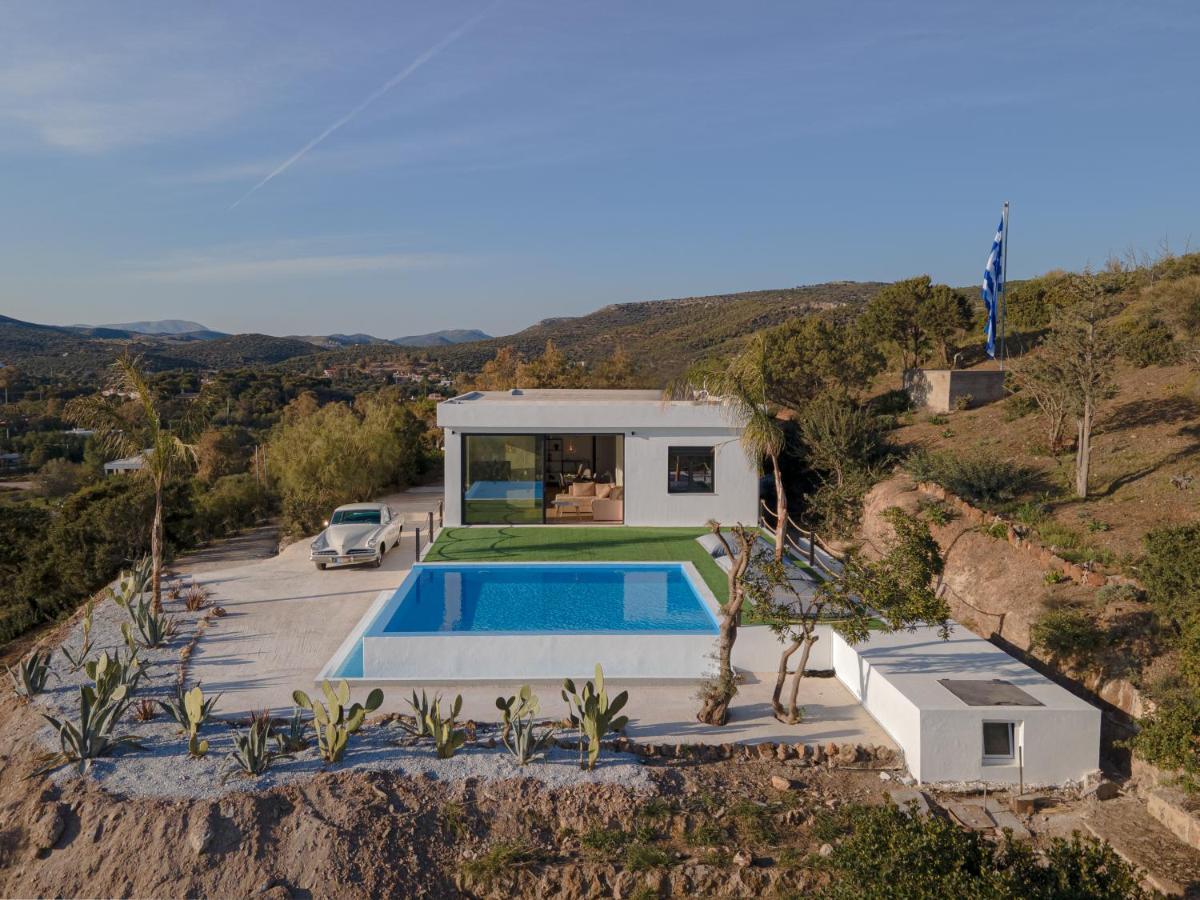 Sounio Black Villa Szúnio Kültér fotó