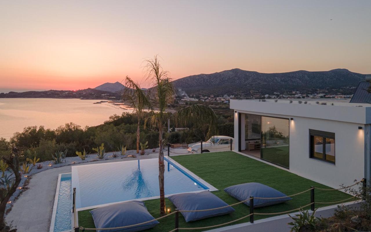 Sounio Black Villa Szúnio Kültér fotó