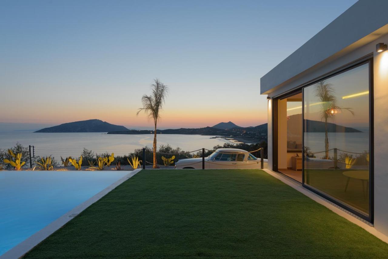 Sounio Black Villa Szúnio Kültér fotó