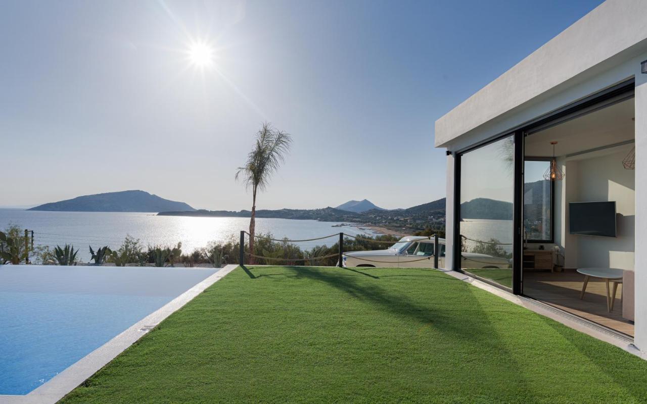 Sounio Black Villa Szúnio Kültér fotó