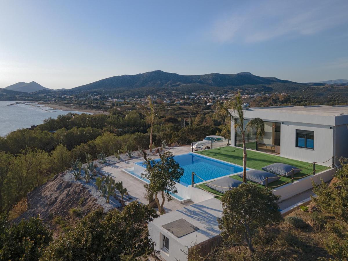 Sounio Black Villa Szúnio Kültér fotó