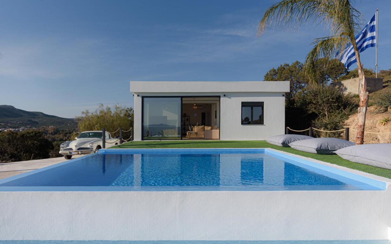 Sounio Black Villa Szúnio Kültér fotó